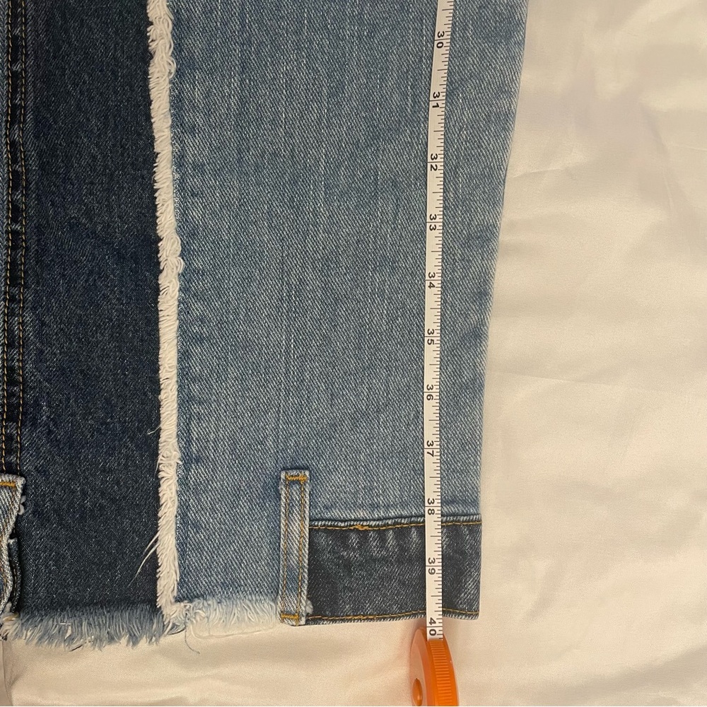 REVICE  Love at first sight  button Fly Patchwork Blue Jeans Women’s size 30 - Picture 9 of 14